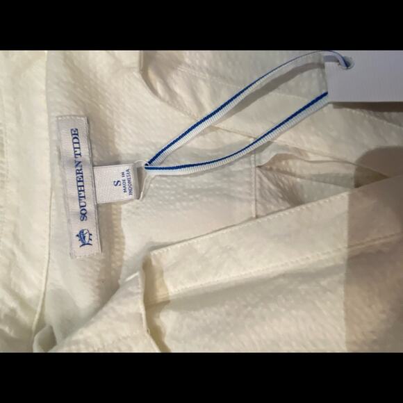 Southern Tides Women's Size Small White Seersucker Tunic Top NWT - Picture 4 of 6